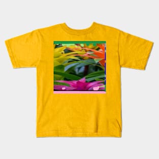 Colorful Floral Design Kids T-Shirt